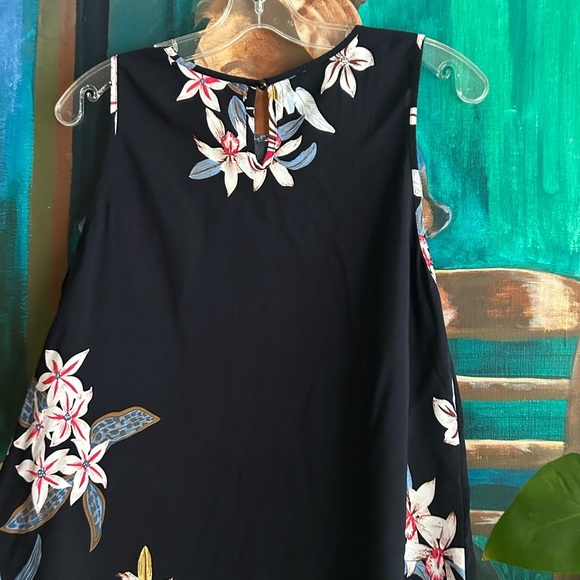 SHEIN Dark Blue Floral Mini Beach Dress Large - Picture 10 of 15